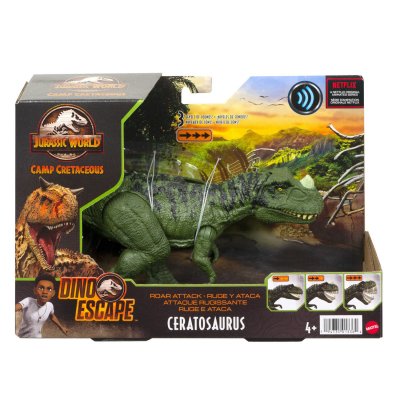 MATTEL Figurine Jurassic World Ceratosaurus attaque sonore Vert