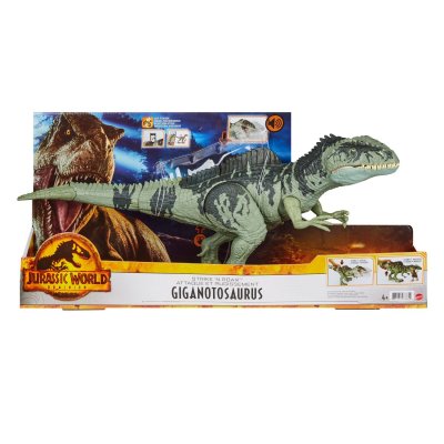 JURASSIC WORLD Figurine: Le Monde d'apr&egrave;s Attaque et Rugissement Giganotosaurus