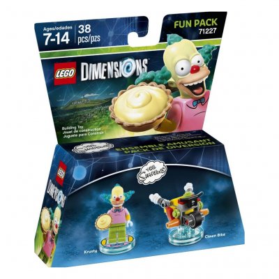 Figurine lego dimensions - krusty le clown - les simpson
