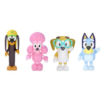 BLUEY Figurine Les Amis De  - X4  - Le Lot De 4 Figurines