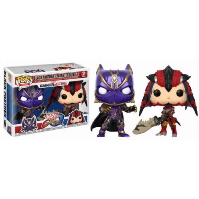 MRVL Figurine marvel vs capcom - black panther vs monster hunter pop 10cm
