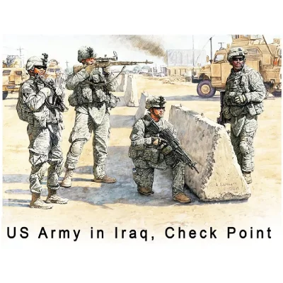 MASTERBOX Figurine Master Box Check Point am&eacute;ricain en Irak- 1/35 - Figurines h