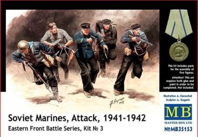 MASTERBOX Figurine Master Box Soviet Marines , Attack , 1941-1942 Eastern Front
