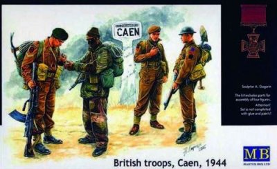 MASTERBOX Figurine Master Box Troupes britanniques Caen 1944- 1/35 - Figurines