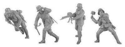  Figurine Meng Model Stormtroopers allemands imp&eacute;riaux- 1/35 - Figurin
