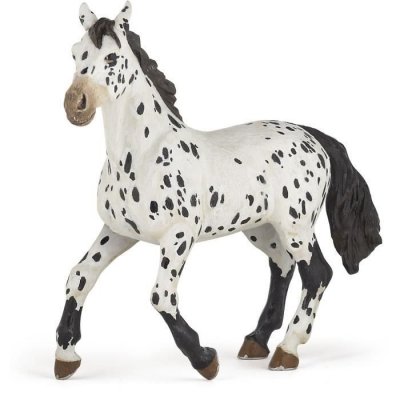 PAPO Figurine  Cheval Appaloosa Noir 