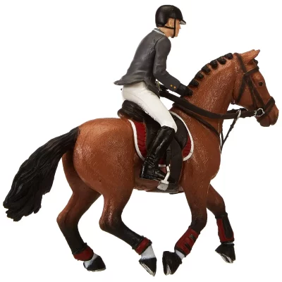 PAPO Figurine  Cheval de concours et son cavalier 