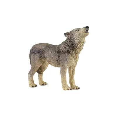 PAPO Figurine  Loup hurlant 50171 Marron