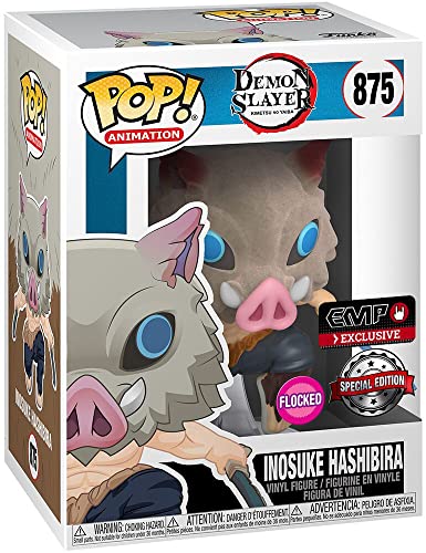 FUNKO Figurine Pop Animation Demon Slayer Inosuke Hashibira flocked edition