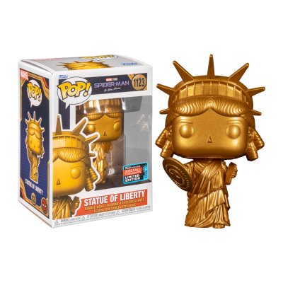  Figurine Pop [Exclusive] Marvel Spider-Man : Statue de la libert&eacute; (Comic Con) [1123]