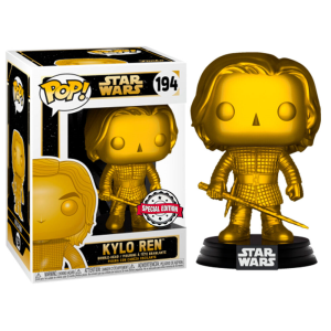 FUNKO Figurine Pop [Exclusive] Star Wars : Kylo Ren [Mat Gold) [194]