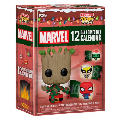 FUNKO Figurine Pop  Marvel Countdown Pocket POP! calendrier Marvel 12-Day - Figurines Pop - FK80990 