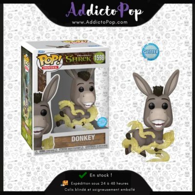 FUNKO Figurine Pop  SHREK - POP Movies N&deg; 1598 - Ane - Figurines Pop - 226621 