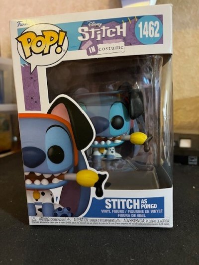 FUNKO Figurine Pop  STITCH COSTUME - POP Disney N&deg; 1462 - Stitch en Pongo - Figurines Pop - 226056 