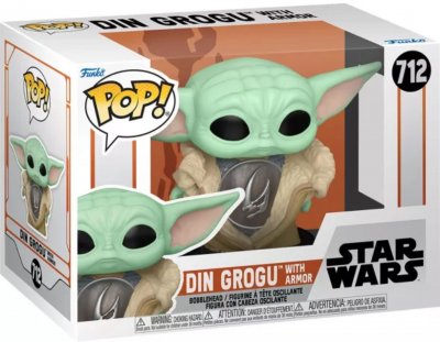 FUNKO Figurine Pop  THE MANDALORIAN - POP Star Wars N&deg; 712 - Grogu (Armure) - Figurines Pop - 226647 