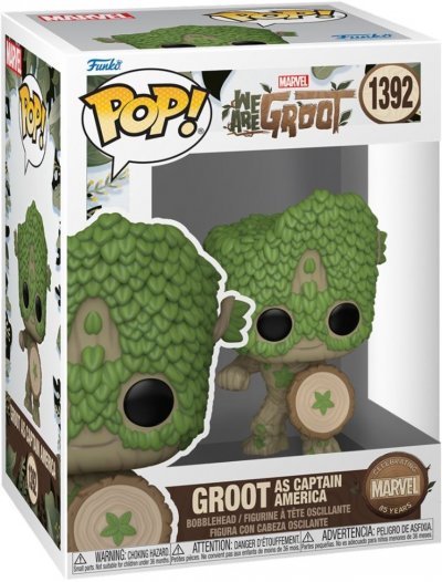 FUNKO Figurine Pop  WE ARE GROOT - POP Marvel N&deg; 1392 - Captain America - Figurines Pop - 227598 