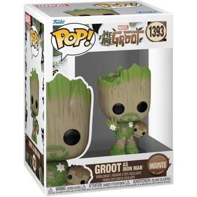 FUNKO Figurine Pop  WE ARE GROOT - POP Marvel N&deg; 1393 - Iron Man - Figurines Pop - 227600 