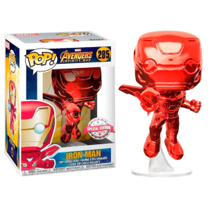 MARVEL Figurine Pop!  Infinity War (Chrom&eacute; Rouge) EXC