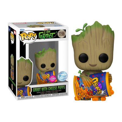 FUNKO Figurine Pop! N&deg; - I Am Groot - Groot Avec Des Chips Au Fromage