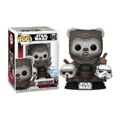  Figurine Pop! N&deg; - Star Wars : Le Retour Du Jedi - Ewok Avec Casque