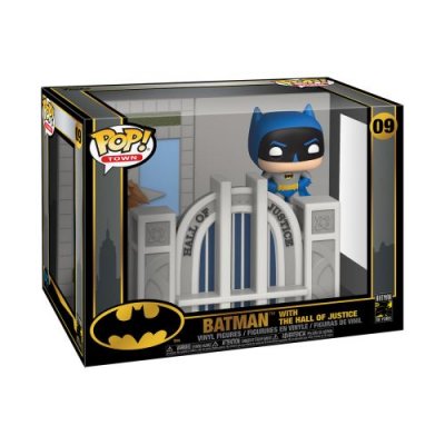 FUNKO Figurine Pop! Town Batman Avec Hall De Justice - Batman 80 ans