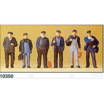 PREISER Figurine  Ouvriers et dockers-H0 - Figurines pour trains
