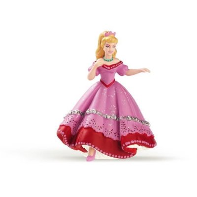 PAPO Figurine princesse rose au bal 