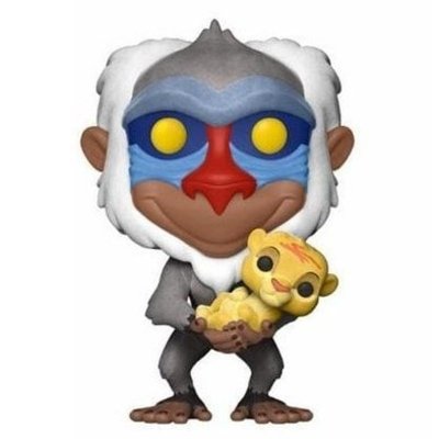  Figurine Rafiki Et Simba B&eacute;b&eacute; Touch&eacute; Velours - Le Roi Lion Disney Funko Pop! Vinyl