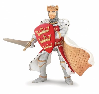PAPO Figurine Roi Arthur rouge 