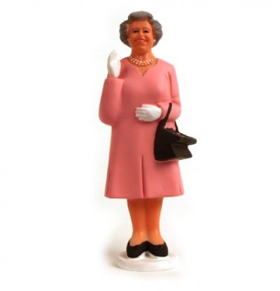 Figurine solaire - Reine Elisabeth II - 3 couleurs - Jardin - Plastique - Design contemporain
