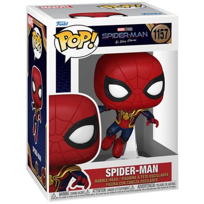 FUNKO Figurine Spider-man No Way Home - Leaping Spider-man Pop 10cm