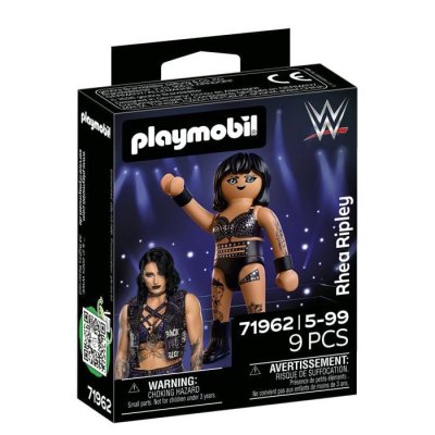 Figurine WWE Rhea Ripley 71962 - 9 pi&egrave;ces - Noir/Marron - Avec support