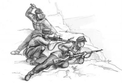 ZVEZDA Figurine  Gebirgsjager allemand-1/72 - Figurines historiques