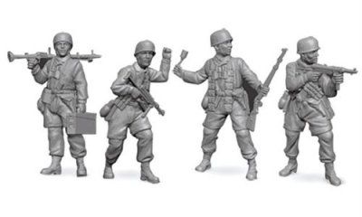 ZVEZDA Figurine  Parachutistes allemands-1/72 - Figurines historiques