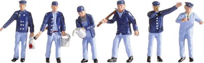 NOCH Figurines conducteur de locomotive et agents de man&acute;uvre, voie tt