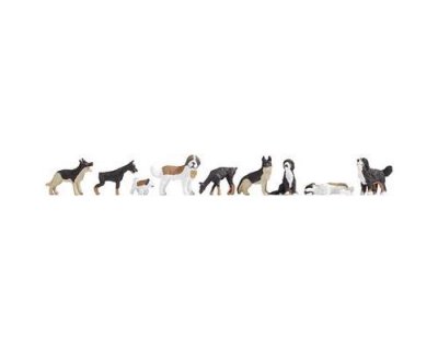 NOCH Figurines de chiens H0  15717 1 set
