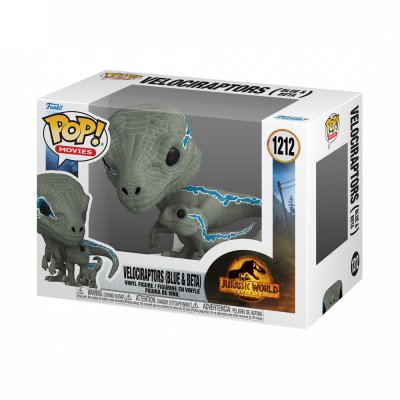 FUNKO Figurines  Pop Movies Jurassic World Velociraptors Blue and Beta 
