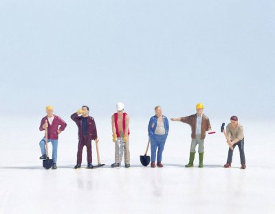 NOCH Figurines H0 &laquo; Ouvriers Du B&acirc;timent &raquo;-