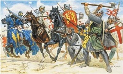 ITALERI Figurines M&eacute;di&eacute;vales : Crois&eacute;s Du Xi&egrave;me Si&egrave;cle