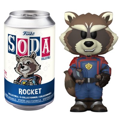 FUNKO Figurines Pop  LES GARDIENS DE LA GALAXIE 3 - POP Soda - Rocket a