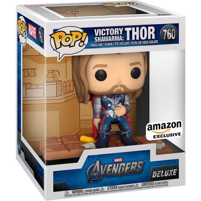 MARVEL Figurines Pop Funko  - POP Deluxe N&deg; 760 - Thor avec Shawarma- - 