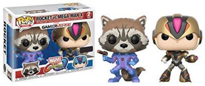 FUNKO Figurines Pop! Rocket vs Megaman EXC - Capcom vs Marvel