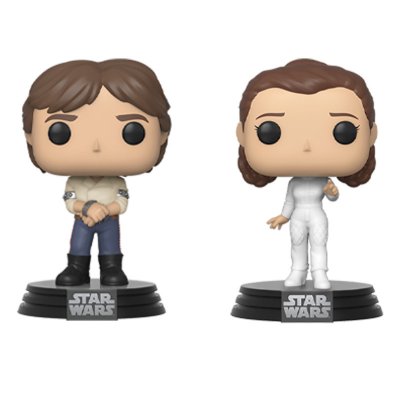  Figurines POP! Star Wars - Han Solo&Princesse