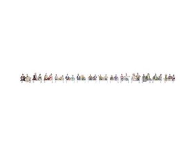 NOCH Figurines voyageurs sans pied, voie H0  16050 1 set