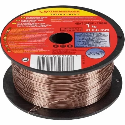 ROTHENBERGER Fil &agrave; souder acier / cuivre, &oslash; 0,8 mm 1 kg 