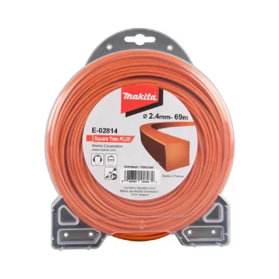 MAKITA Fil carr&eacute; Square Trim+  2,4 mm x 69 m - E-02814