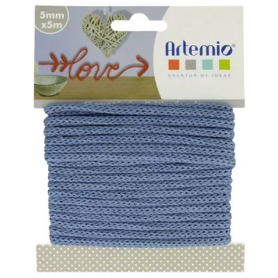 ARTEMIO Fil de tricotin - Bleu - 5 mm x 5 m -  - couleur variant