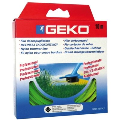 GEKO Fil nylon carr&eacute; pour coupe bordure D: 2.4mmx10m