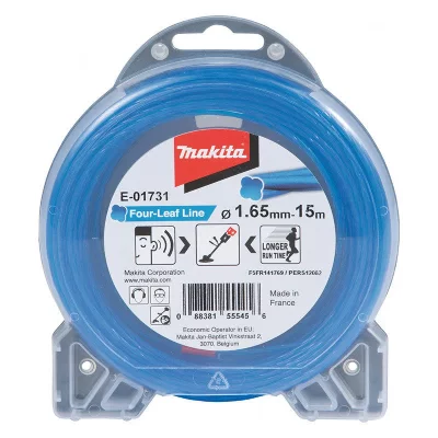 MAKITA Fil nylon Tr&egrave;fle torsad&eacute;  1,65 mm x 15 m - E-01731