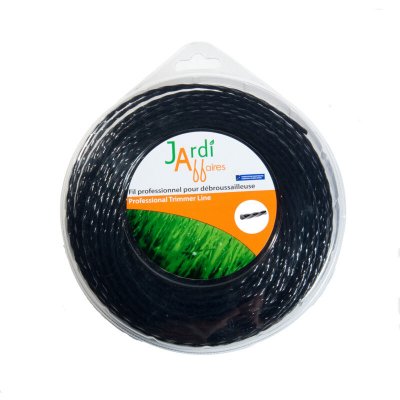 JARDIAFFAIRES Fil pour d&eacute;broussailleuse professionnel Torsade 4mm x 42 m&egrave;tres